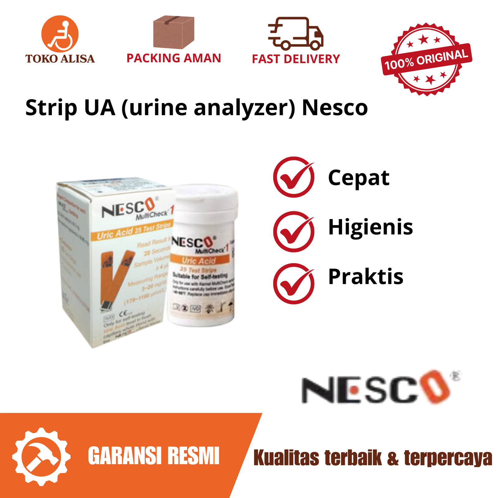 Strip UA (urine analyzer) Nesco